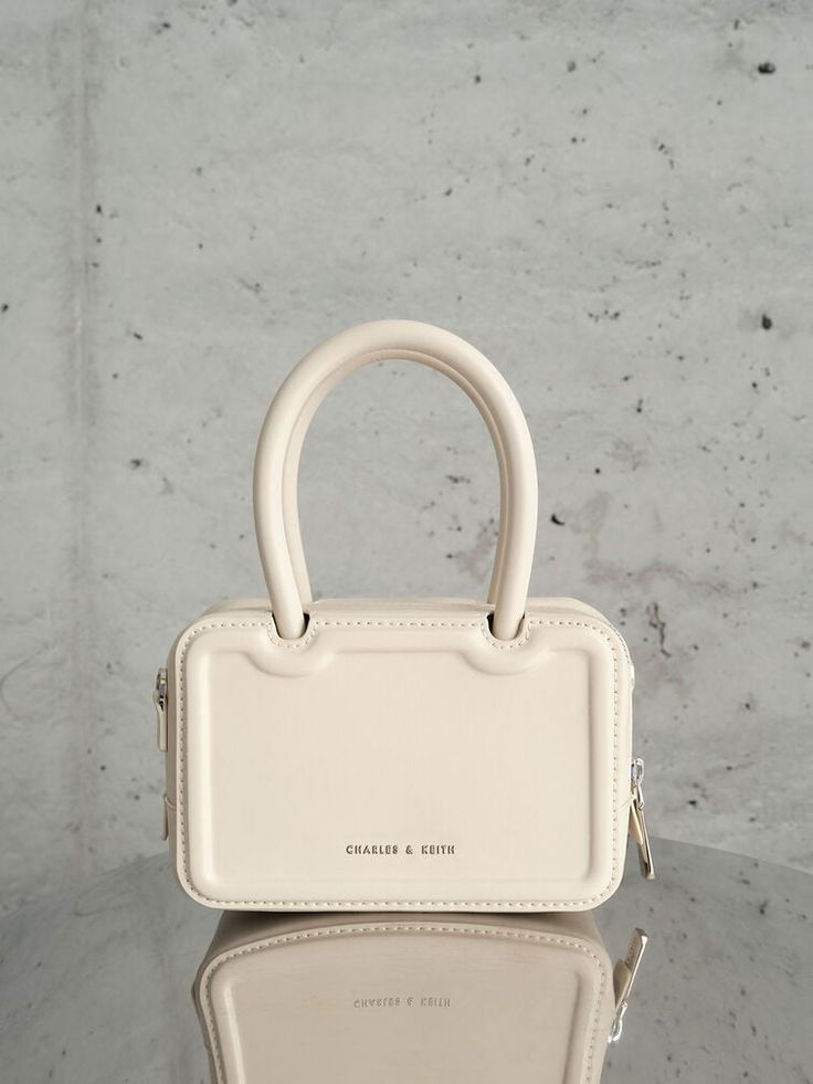 CHARLES & KEITH PERLINE ELONGATED TOP HANDLE BAGS