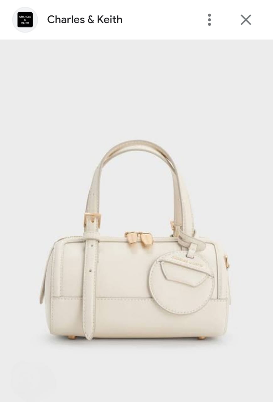 CHARLES & KEITH NOIR ENOLA BOWLING BAG