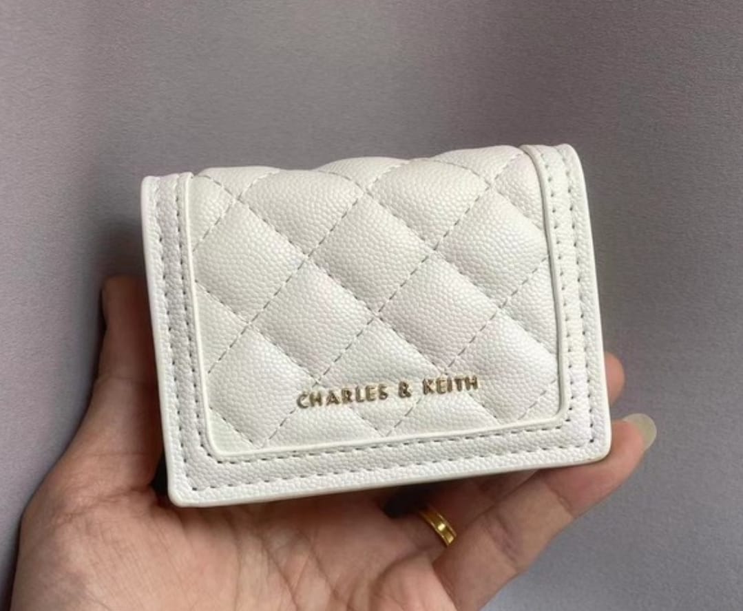 CHARLES & KEITH QUILTED MINI PURSE WITH CHAIN SLING