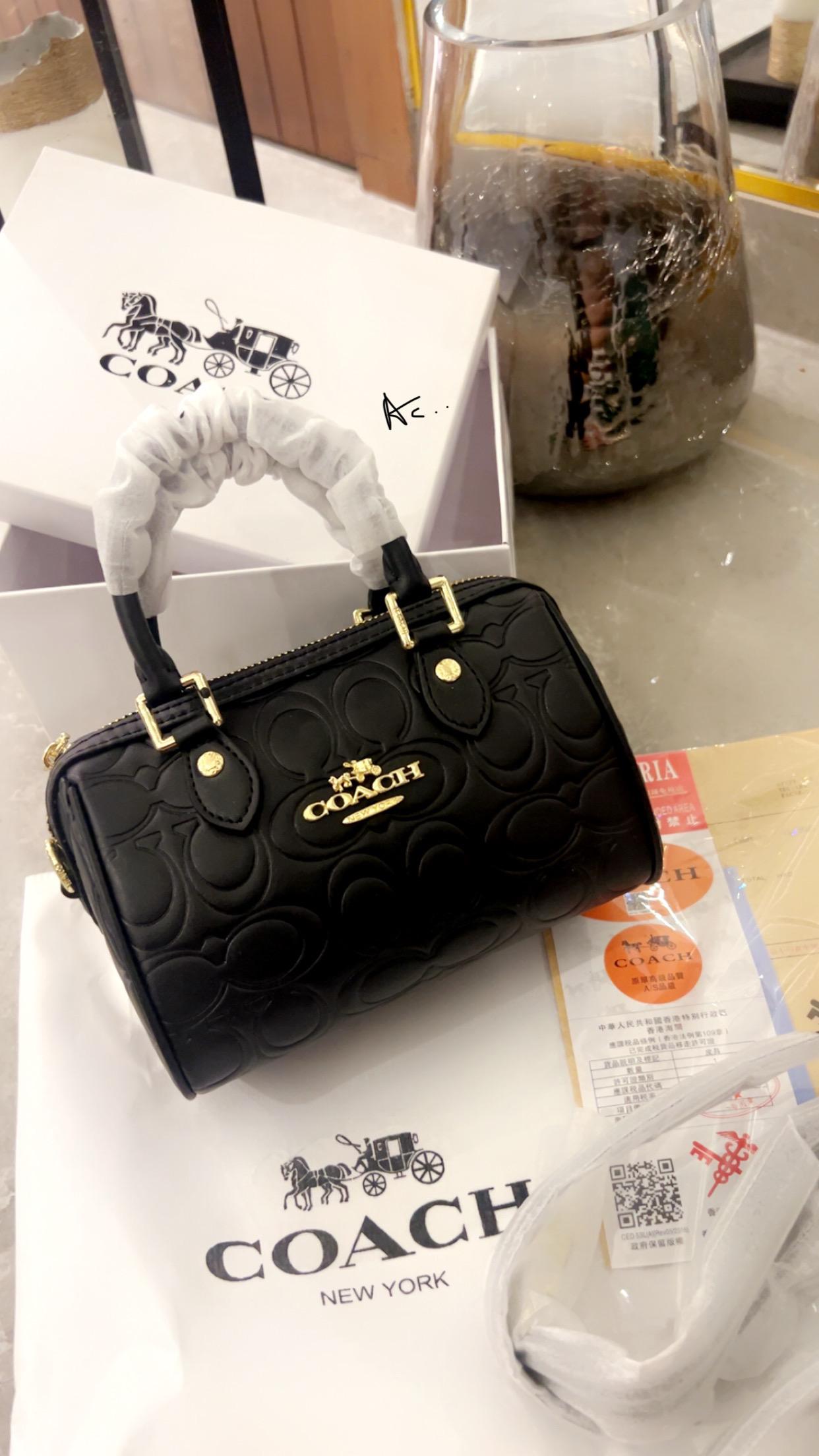 Coach Outlet mini Rowan Leather Speedy Bag