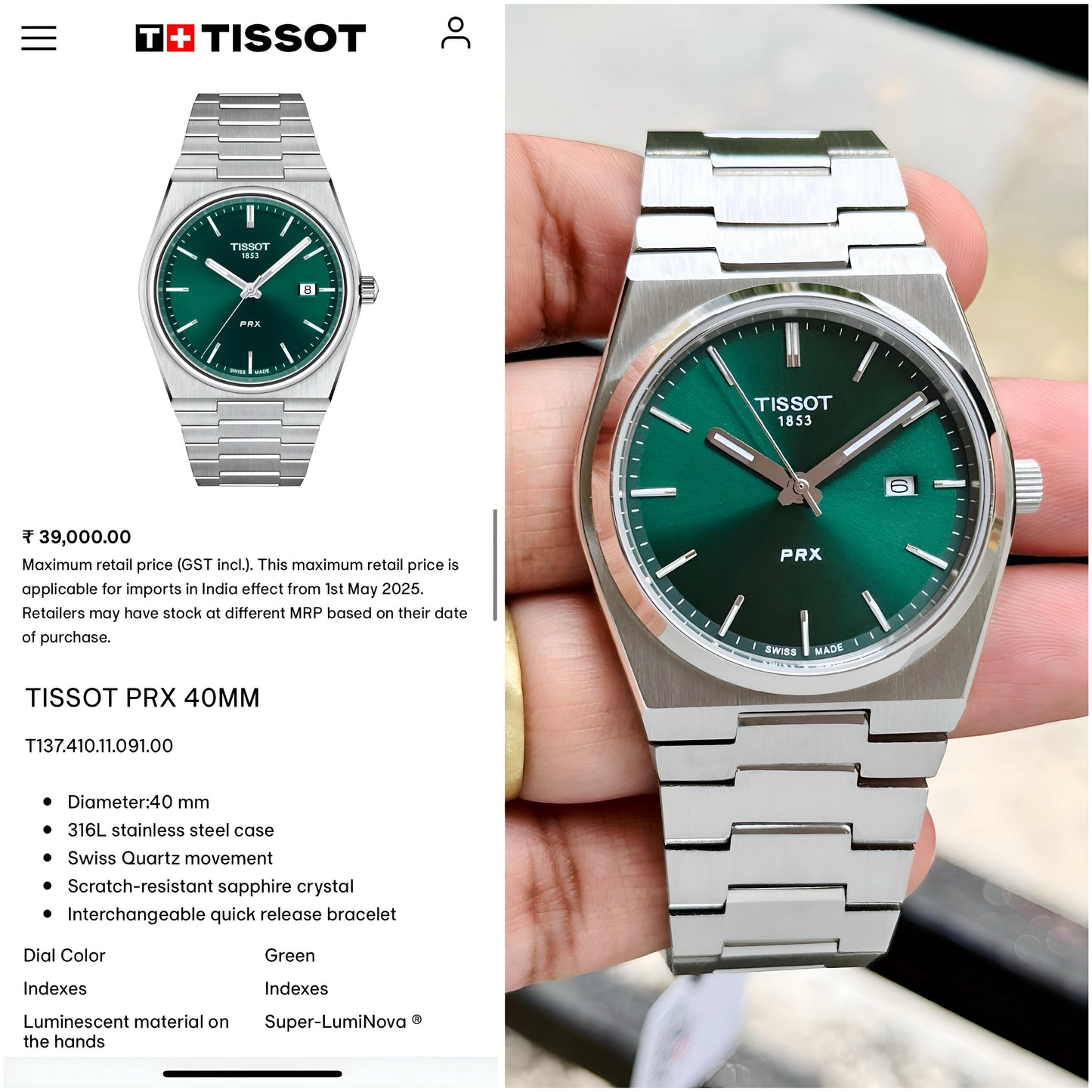 Tissot PRX Ultra-Premium Original Model Series Now Available