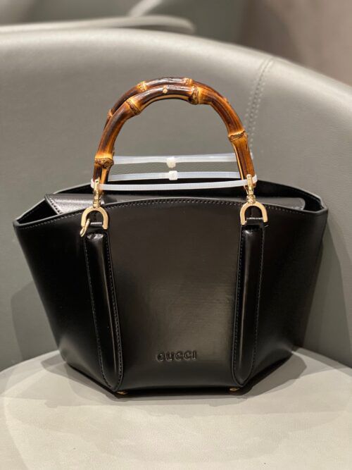 GUCCI BAMBOO TOP HANDLE BUCKET BAG