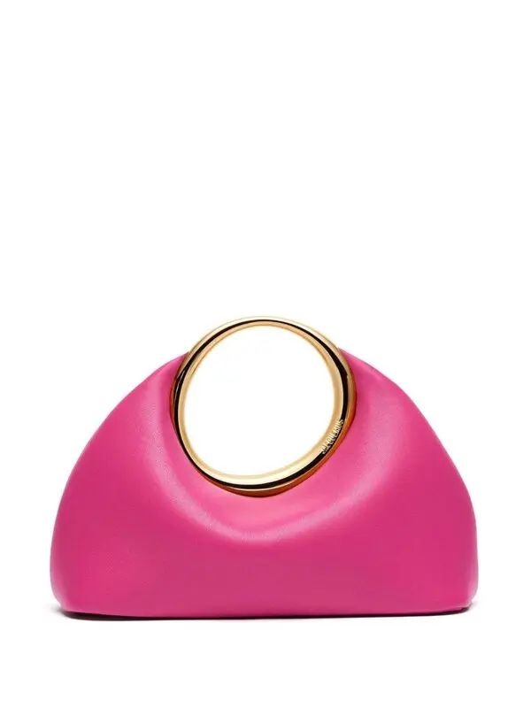 JACQUEMUS LE CALINO METAL HANDLE WITH ADDITIONAL LONG STRAP