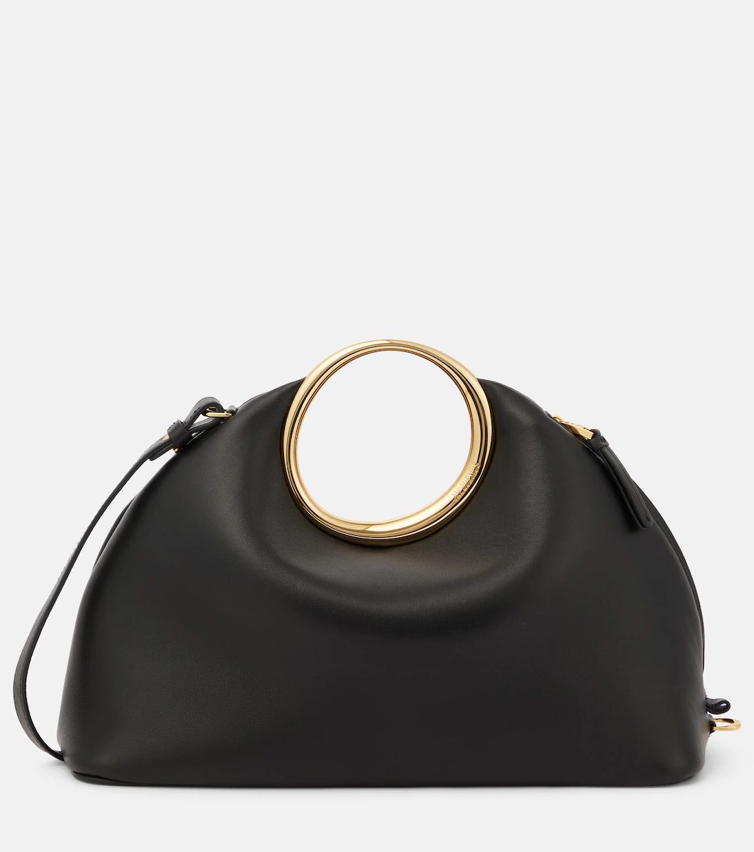 JACQUEMUS LE CALINO METAL HANDLE WITH ADDITIONAL LONG STRAP