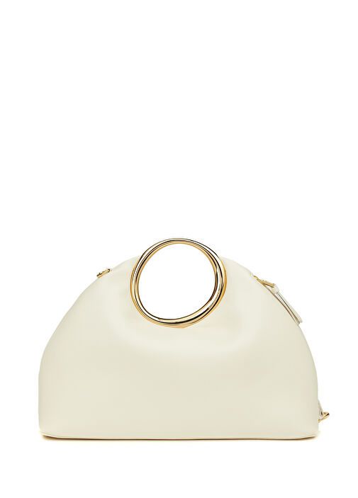 JACQUEMUS LE CALINO METAL HANDLE WITH ADDITIONAL LONG STRAP