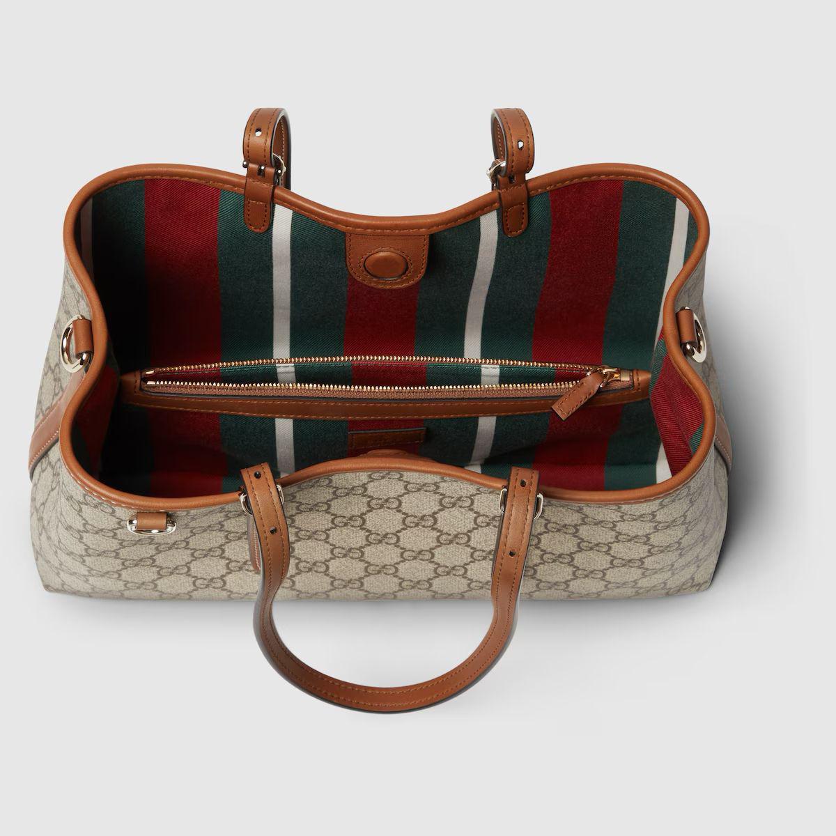 GUCCI EMBLEM TOTE WITH CHARM