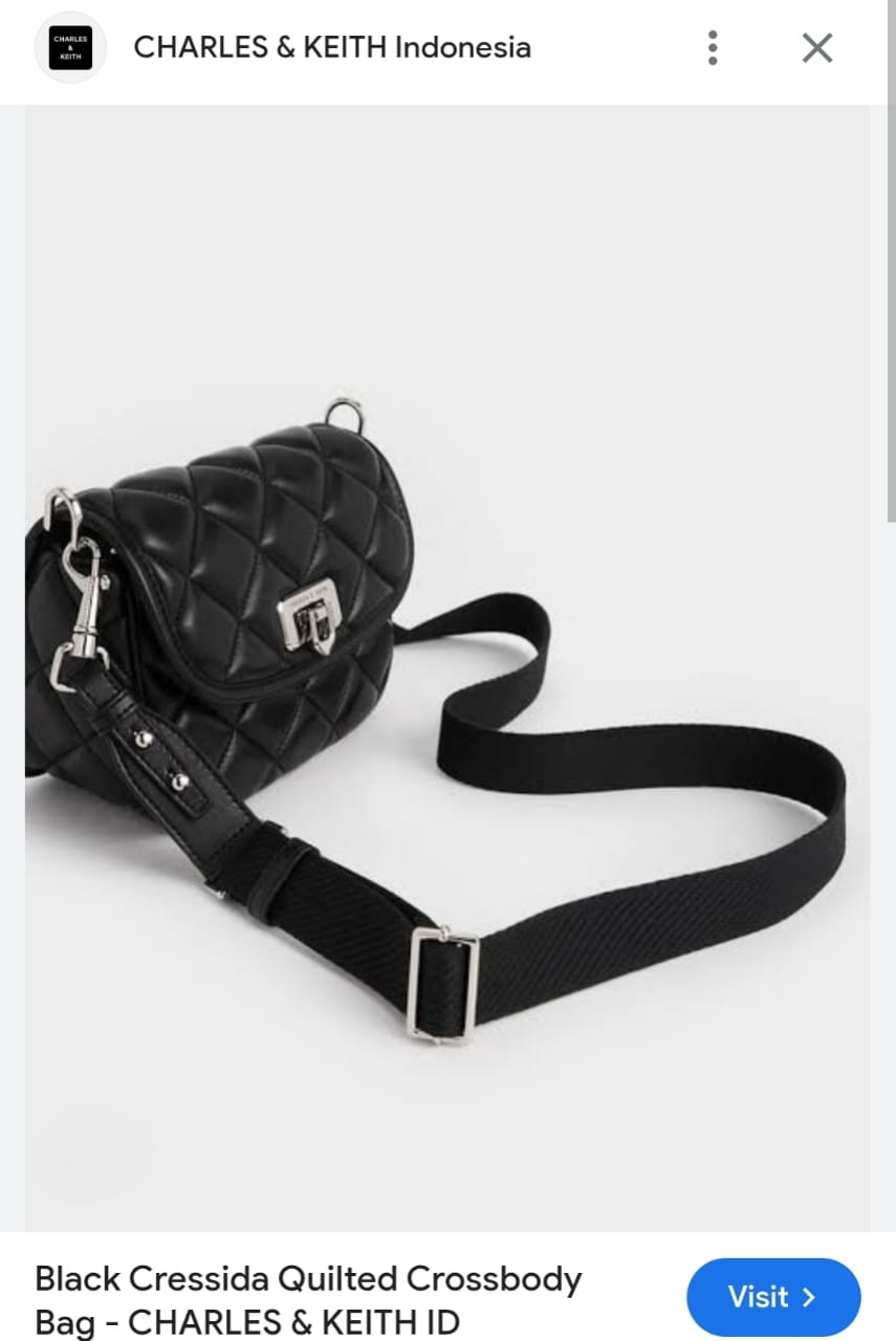 CHARLES & KEITH CRESSIDA QUILTED CROSSBODY BAGS