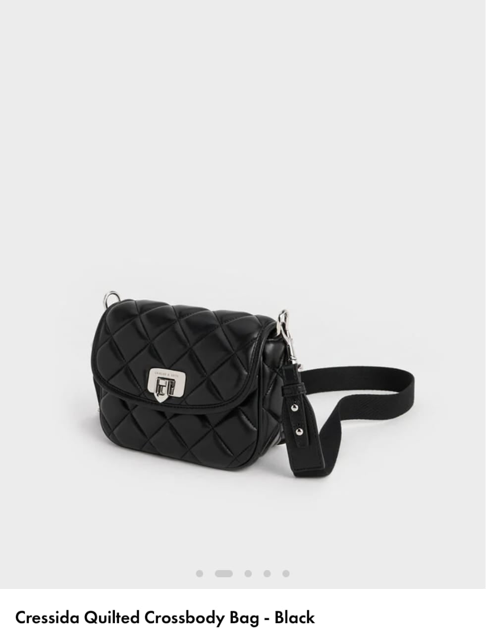 CHARLES & KEITH CRESSIDA QUILTED CROSSBODY BAGS