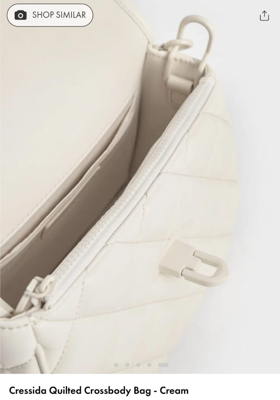 CHARLES & KEITH CRESSIDA QUILTED CROSSBODY BAGS