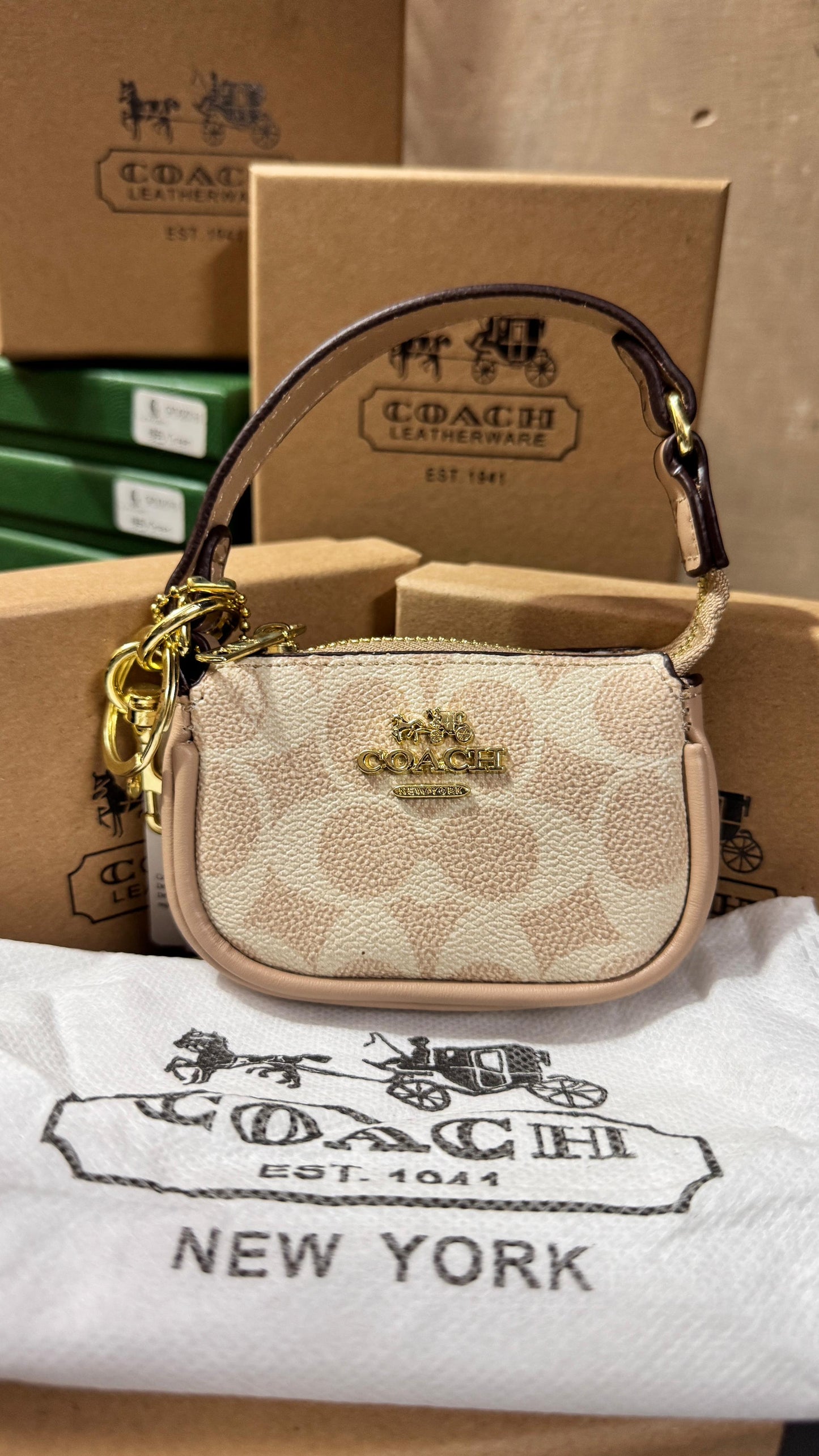 COACH NANO BAG KEY CHARM