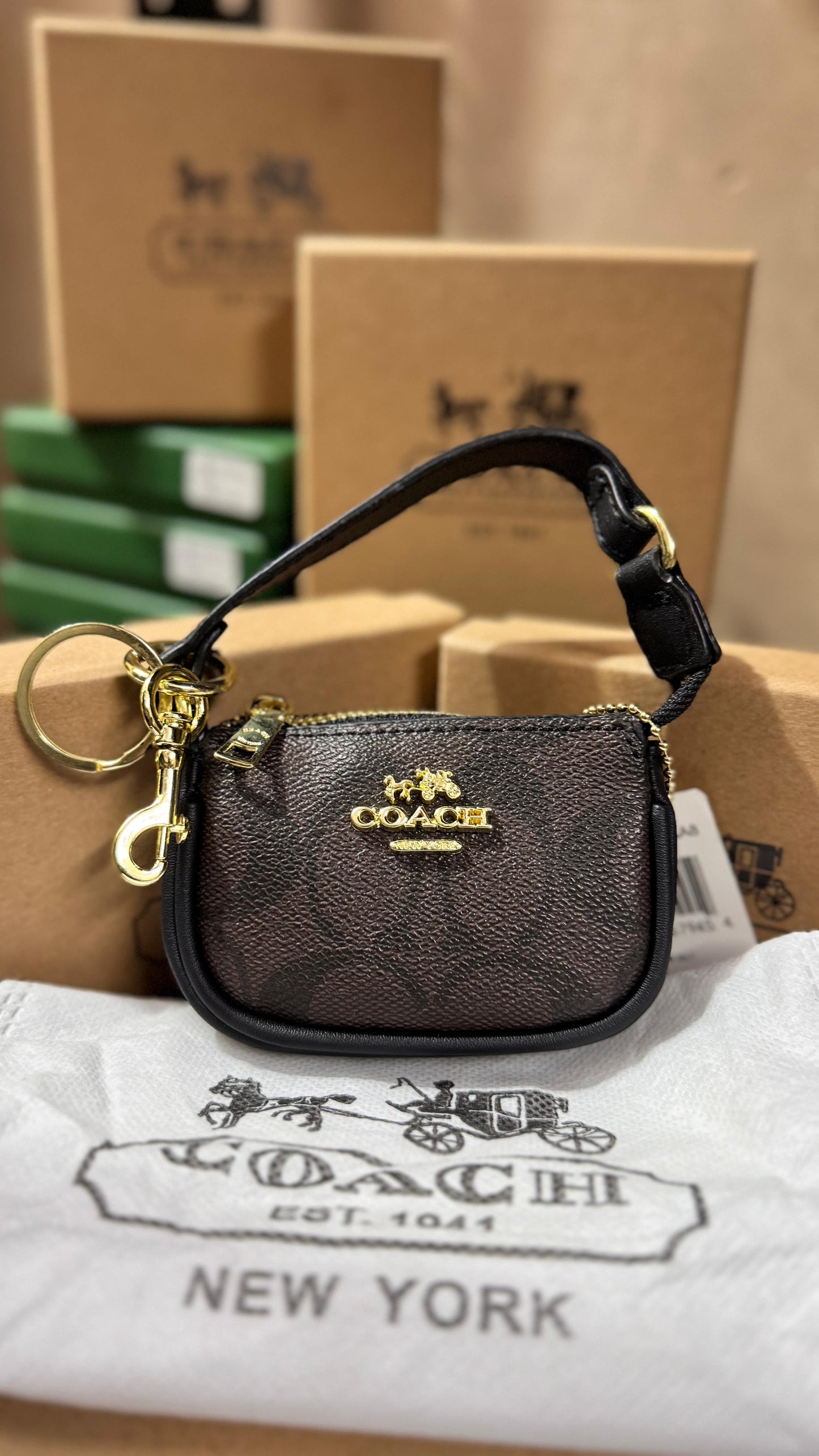 COACH NANO BAG KEY CHARM