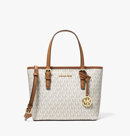 MICHAEL KORS XS CARRYALL JET SET SIGNATURE TOTE BAGS