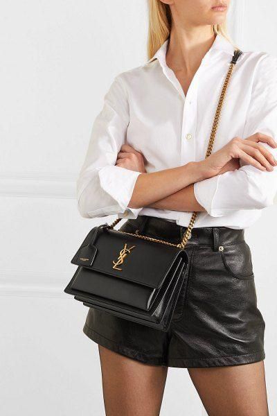 SAINT LAURENT SUNSET LEATHER BAGS