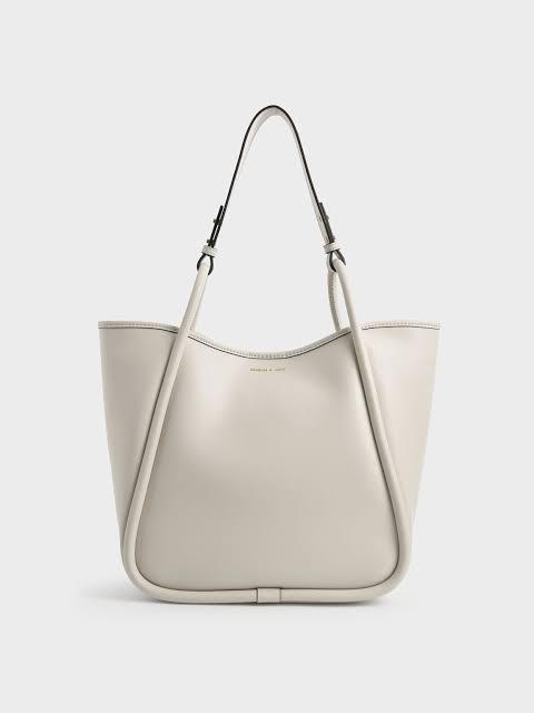 CHARLES AND KEITH LYLA TUBULAR SMALL TOTE BAG