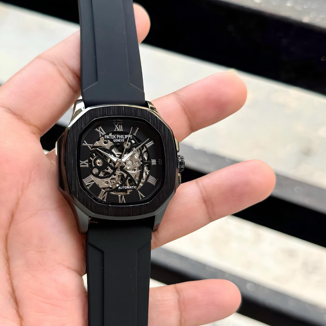 Patek Philippe Open Heart Premium Aquanaut Detailed with Perfection