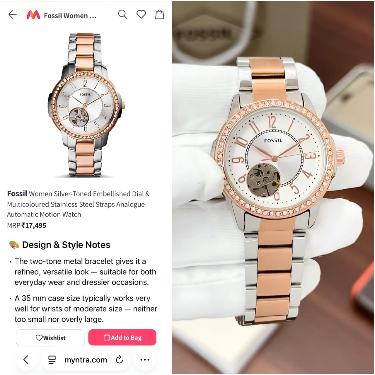 Fossil Women's Architect, Original Model Series Now Available