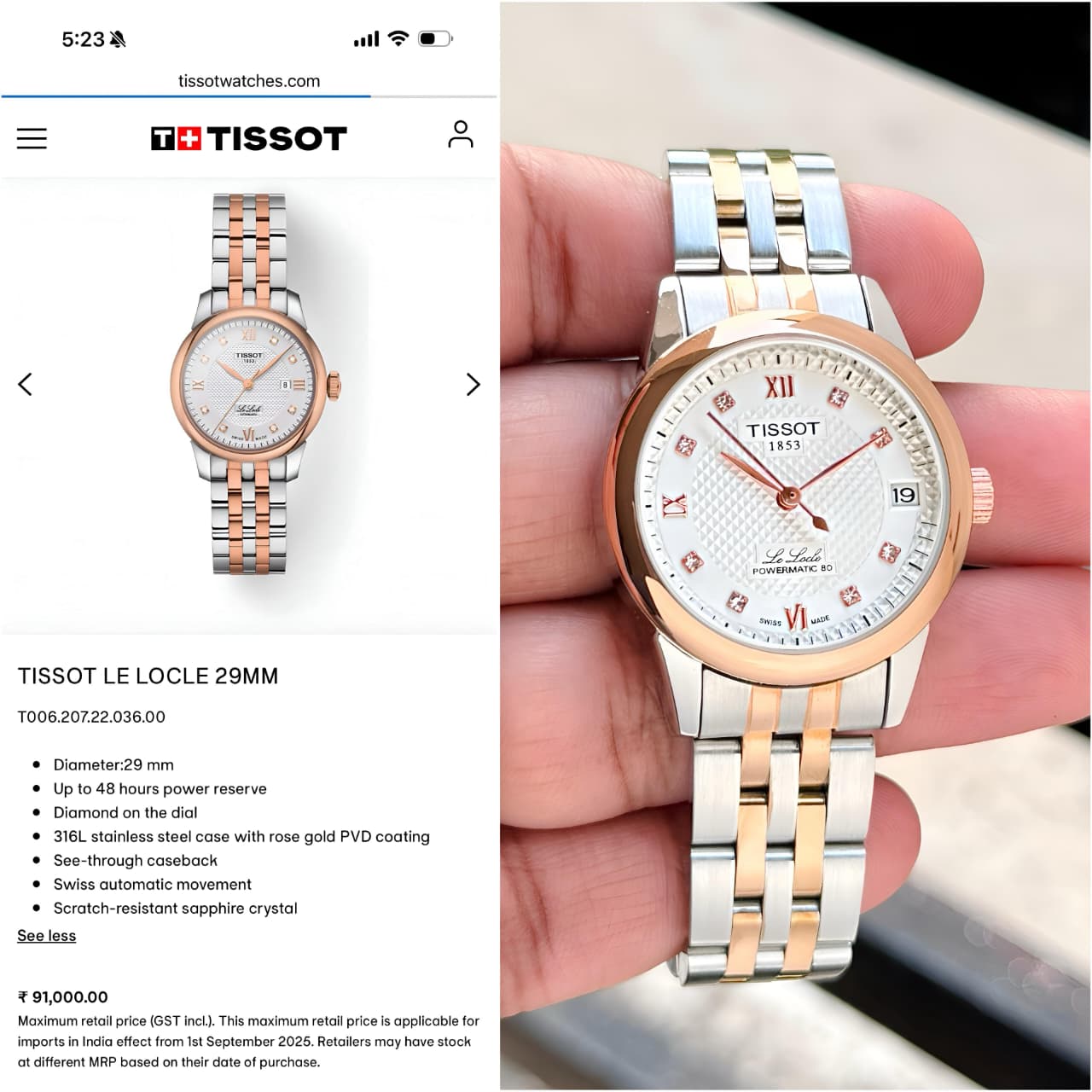 Tissot T-Classic Automatic Original Model Series Now Available