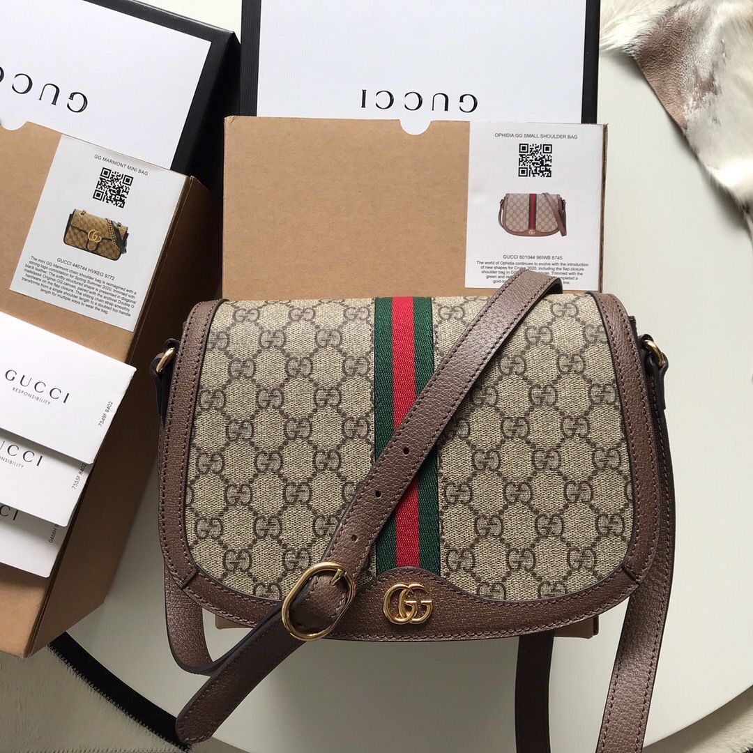 Gucci GG Supreme Ophidia Long Shoulder Bag