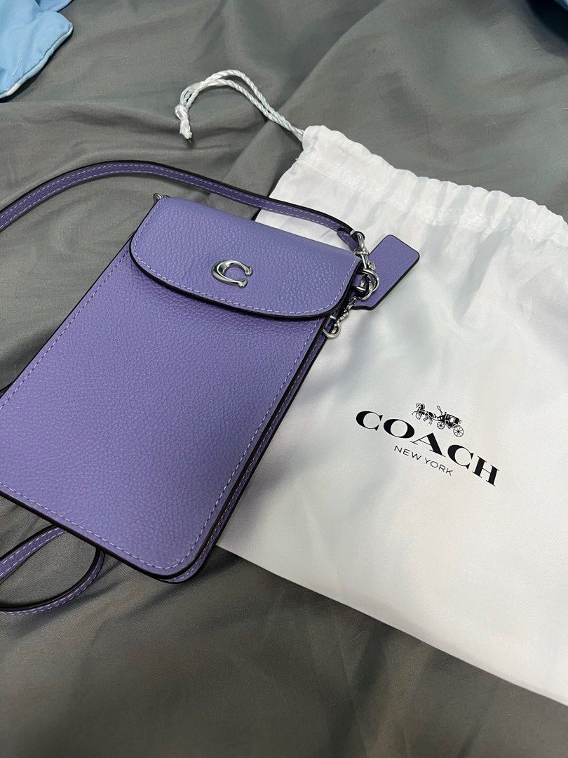 Coach Pebble Leather Mobile Sling Bag