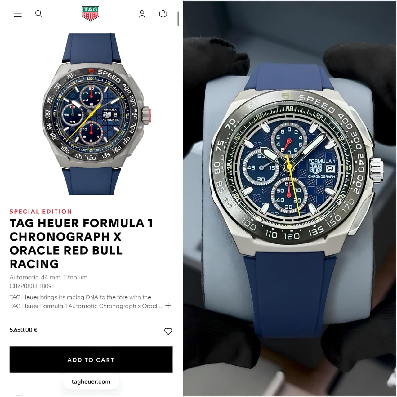 Ta-g He-ue-r Formula 1 Oracle Red Bull Edition Original Model Series Now Available