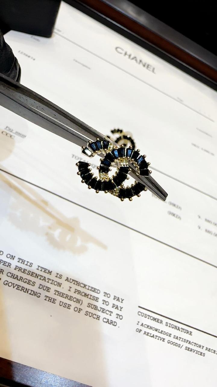 Ch-a-nel Diamond-Cut Small Earrings