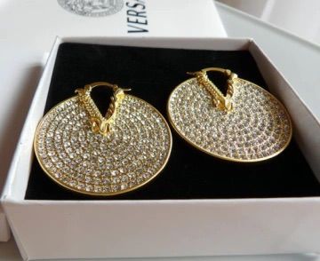 Ver-sa-ce Big Diamond Earrings