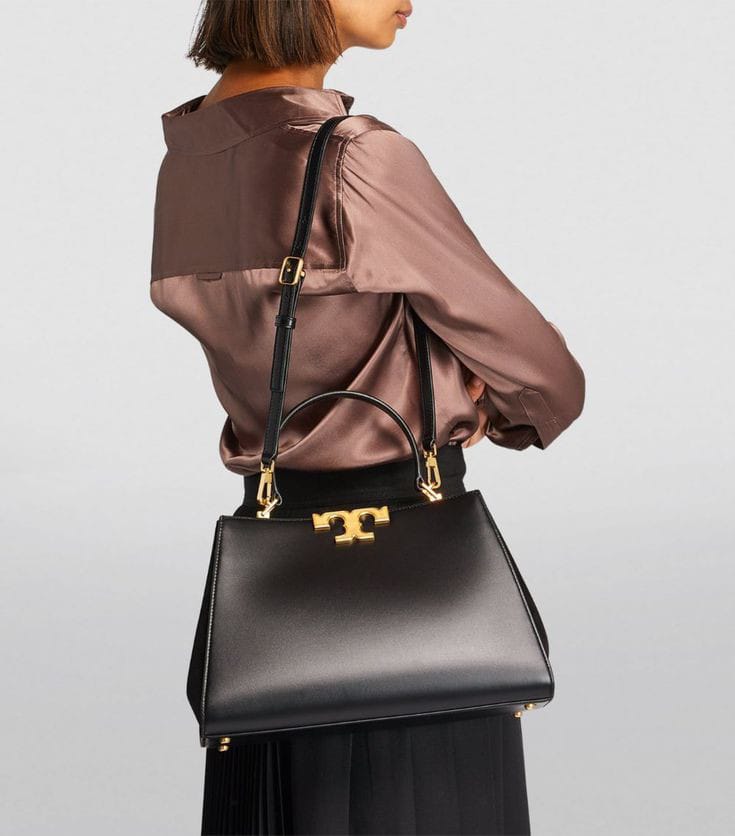 TORY BURCH ELEANOR SPAZZOLATO SATCHEL BAG