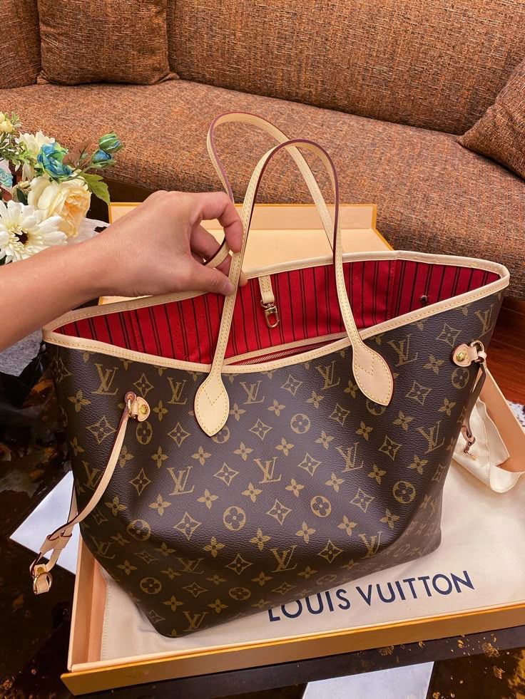 *LOUIS VUITTON NEVERFULL TOTE BAG *