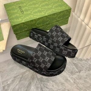 Gucci GG Marmont Platform Slide Sandal