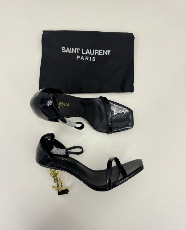 YSL Saint Laurent Opyum Heels- Black Gold