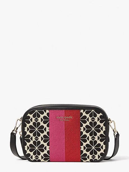 KATE SPADE JACQUARD STRIPE CAMERA BAG