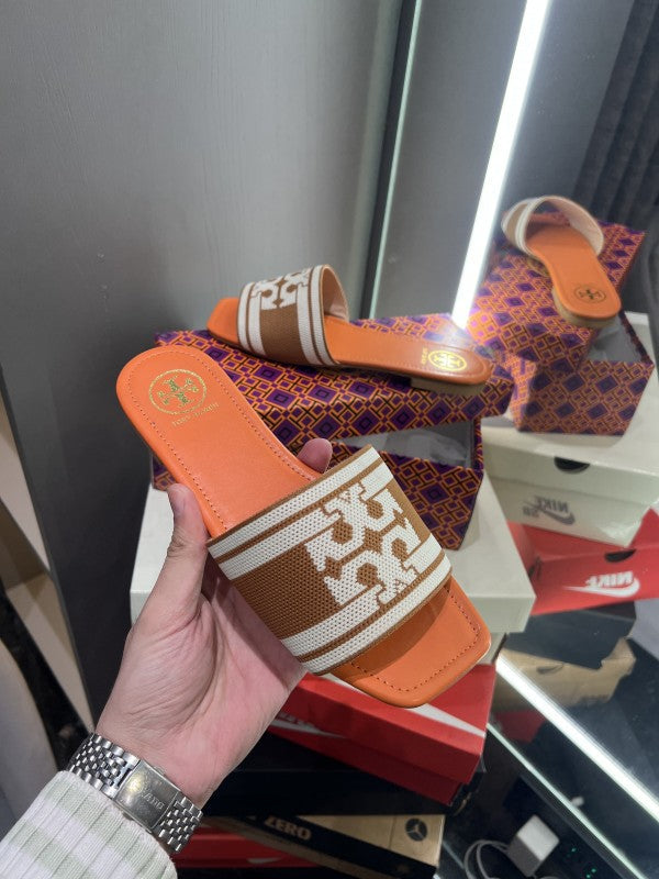 Tory Burch Double T Slide With OG Box