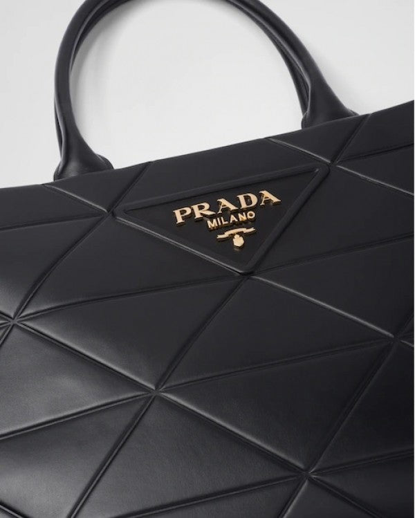 Prada Leather Symbole Tote Bag With Dust Bag - LABLEWHORE.COM