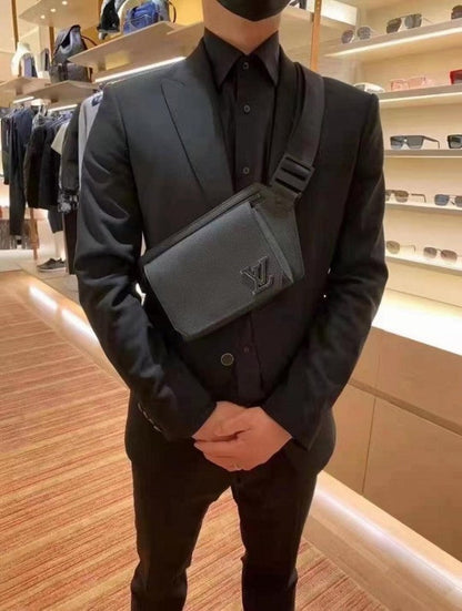 Louis Vuitton LV M57081 Aerogram Takeoff Unisex Sling Bag WIth Dust Bag - LABLEWHORE.COM