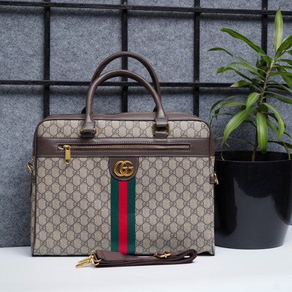 Gucci GG Supreme Ophidia Laptop Bag With Dust Bag - LABLEWHORE.COM