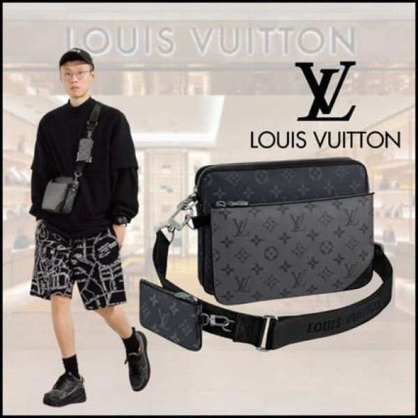 LV M69443 Virgil Abloh Trio Messenger Multi Crossbody Bag With OG Box & Dust Bag - LABLEWHORE.COM