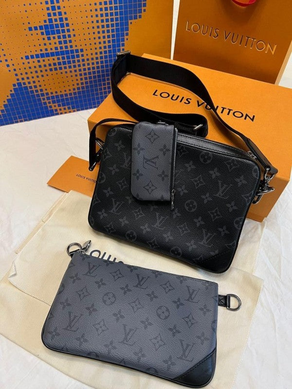 LV M69443 Virgil Abloh Trio Messenger Multi Crossbody Bag With OG Box & Dust Bag - LABLEWHORE.COM