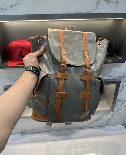 Louis Vuitton Self Monogram Print Imported Backpack