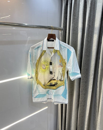 AMIRI WHITE ALL OVER PRINTED PREMIUM SHIRT - LABLEWHORE.COM