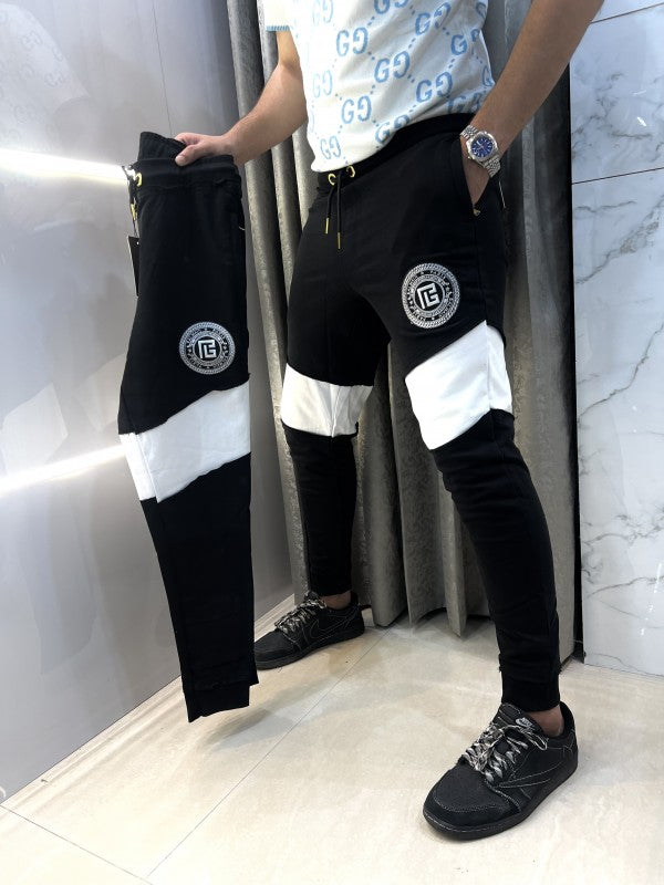 Balmain Paris Embroidery Logo Cut Design Imported Premium Jogger