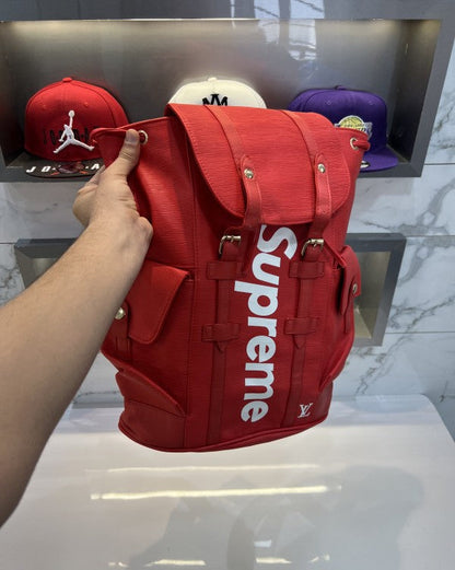 Louis Vuitton Supreme Edition Red Premium Classic Backpack