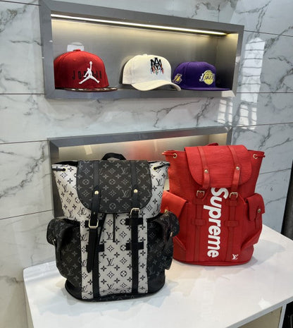 Louis Vuitton Supreme Edition Red Premium Classic Backpack