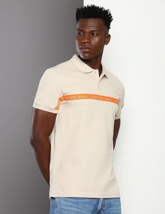 Calvin Klein Embroidery Logo Premium Polo T-Shirt