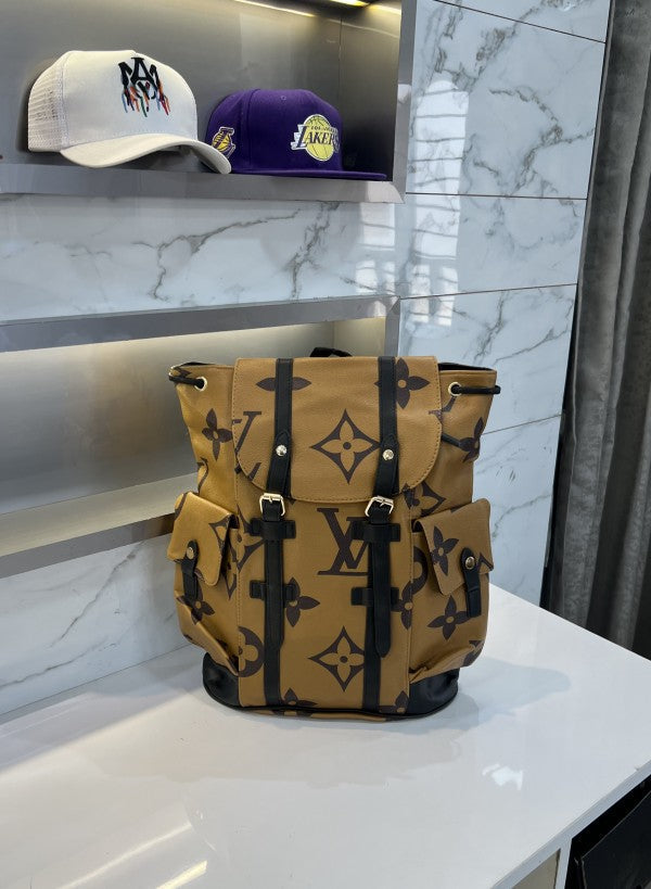 Louis Vuitton Self Monogram Print Imported Backpack