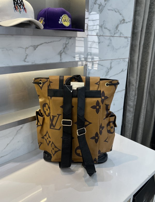 Louis Vuitton Self Monogram Print Imported Backpack