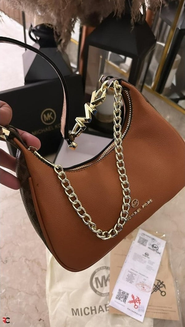 Michael Kors MK Piper Pebbled Leather Shoulder Bag