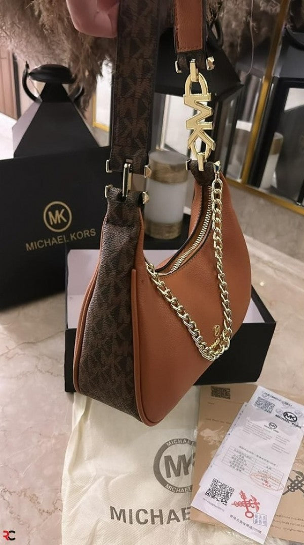 Michael Kors MK Piper Pebbled Leather Shoulder Bag