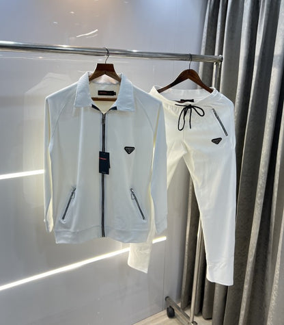 Prada Milano Steel logo Imported premium tracksuit