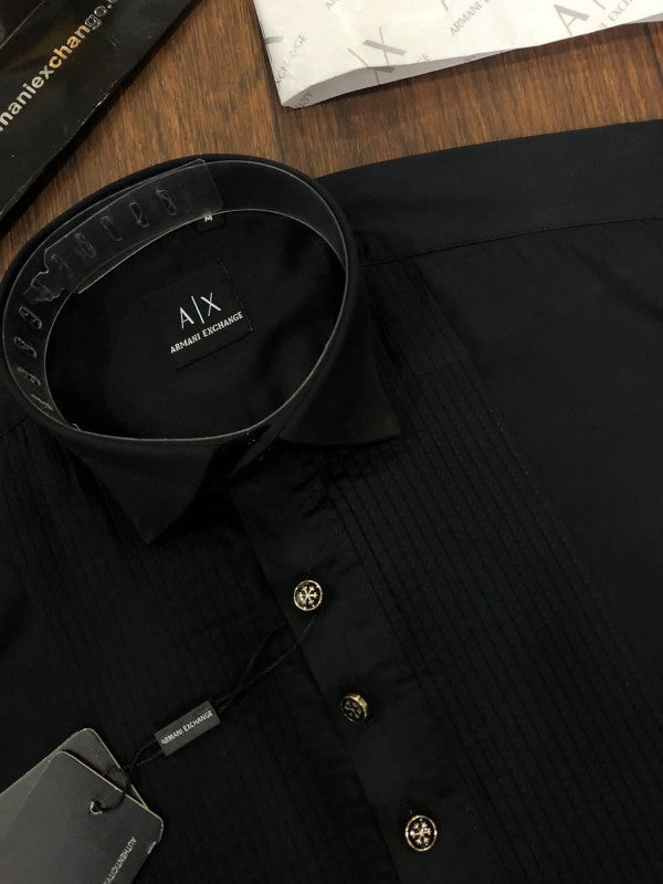 Armani Exchange Taxido Design Shirt With Premium Box Packing