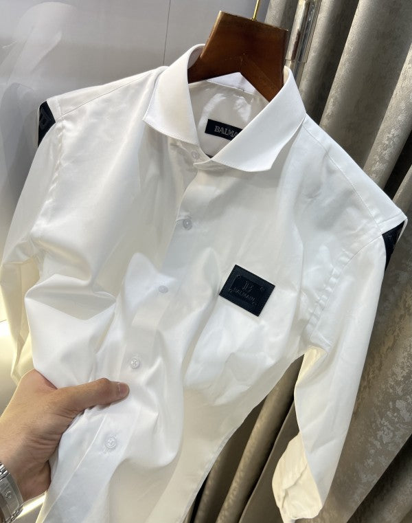 Balmain Paris Hand Patch Work Shirt With Premium Box Packing